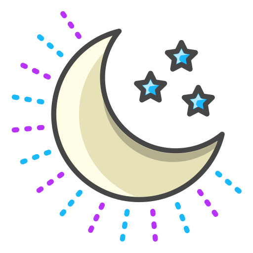 luna Generic Outline Color icono