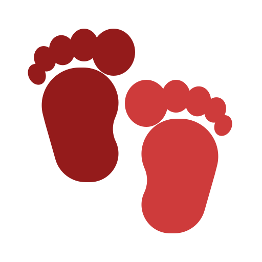 voetafdrukken Generic Flat icoon