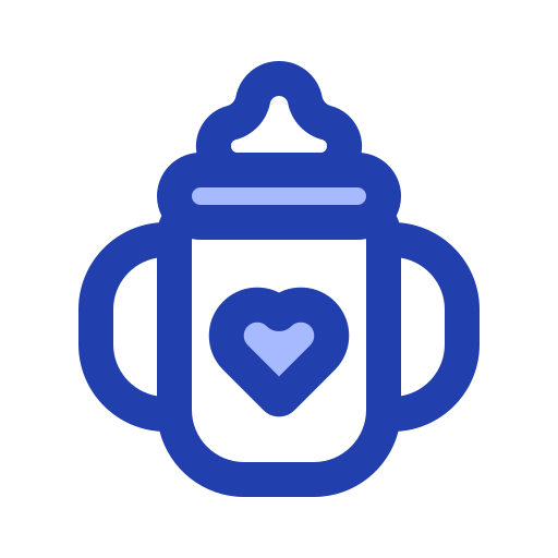 Pacifier bottle Generic Blue icon