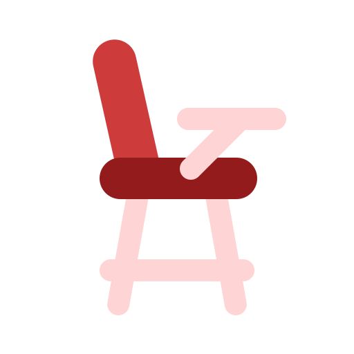 silla alta Generic Flat icono
