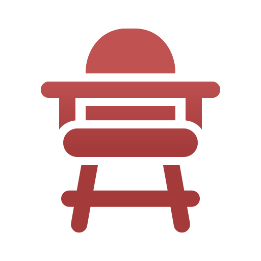 silla alta Generic Flat Gradient icono