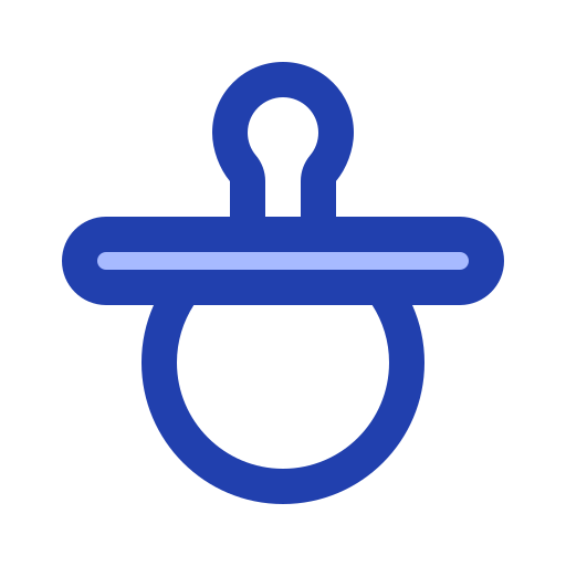 Pacifier Generic Blue icon