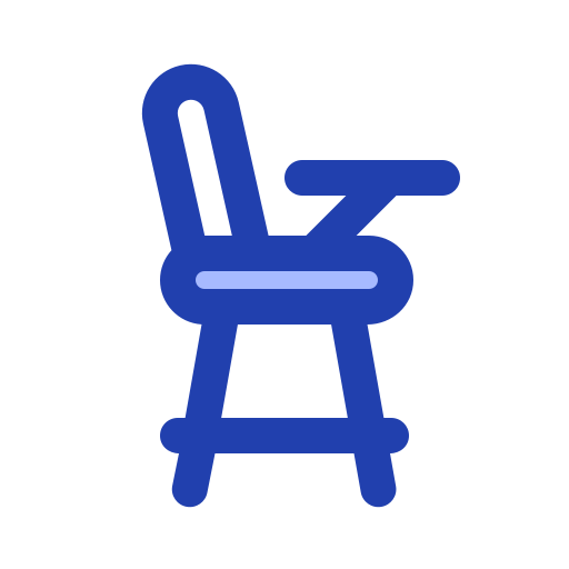 cadeira alta Generic Blue Ícone