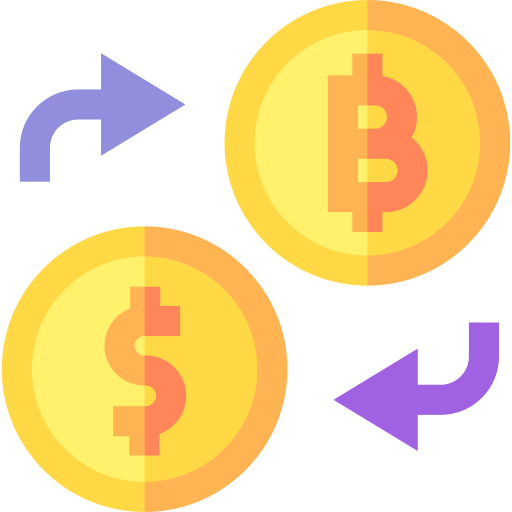 Обмен денег Basic Straight Flat иконка