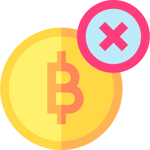 bitcoin Basic Straight Flat icon