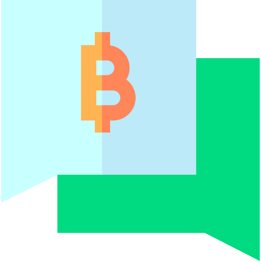 bitcoin Basic Straight Flat Icône