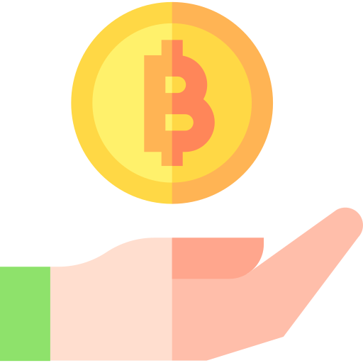 bitcoin Basic Straight Flat icon