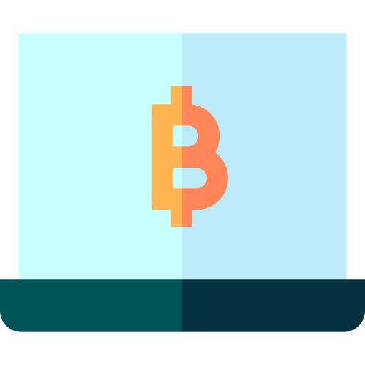 bitcoin Basic Straight Flat Icône