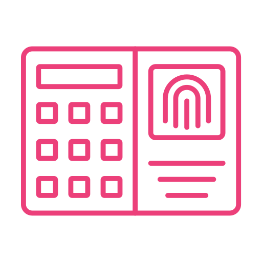 Fingerprint scanner Generic Simple Colors icon