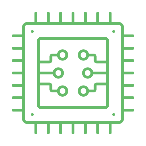 microchip Generic Simple Colors Ícone