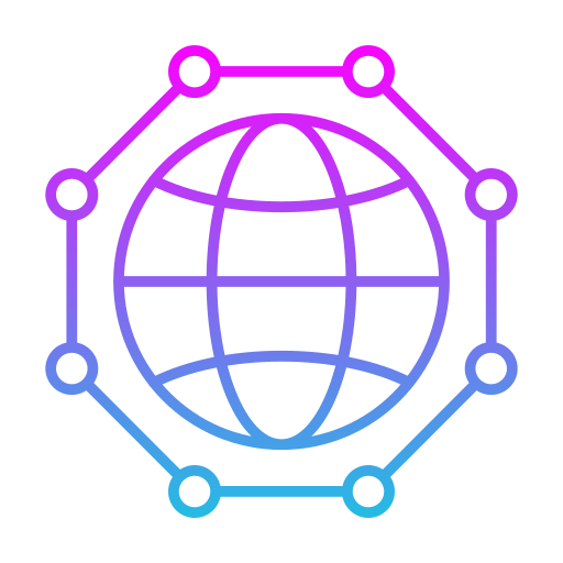 réseau mondial Generic Gradient Icône