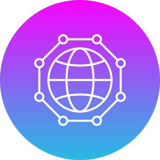 sieć globalna Generic Flat Gradient ikona