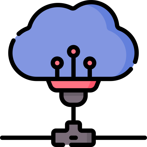 Cloud storage Special Lineal color icon