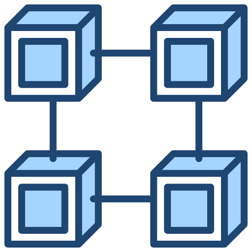 blockchain Generic Blue icon