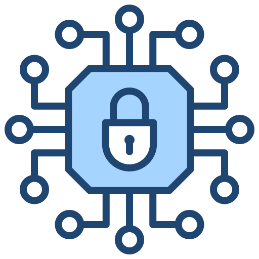 Cryptography Generic Blue icon