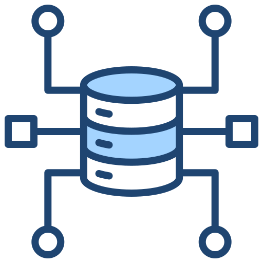 Data structure Generic Blue icon