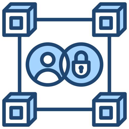 Блокчейн Generic Blue иконка