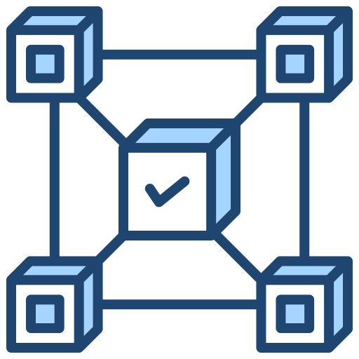ブロックチェーン Generic Blue icon