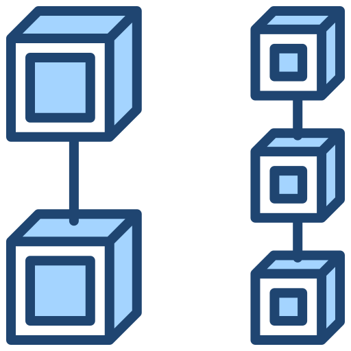 blockchain Generic Blue icona