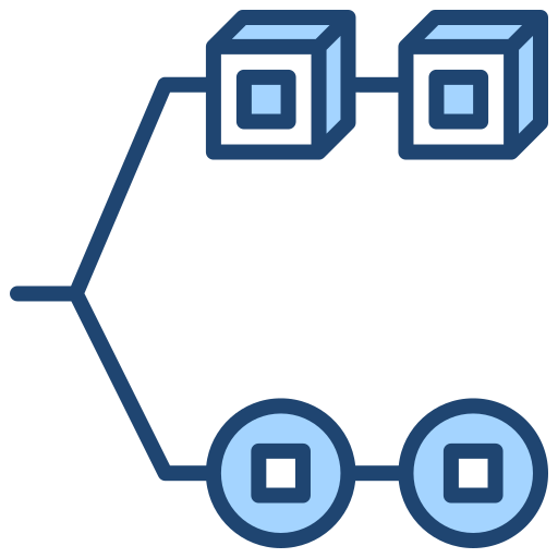 blockchain Generic Blue icona
