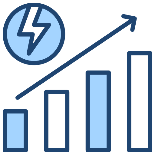 Energy consumption Generic Blue icon