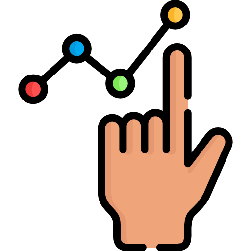 liniendiagramm Special Lineal color icon