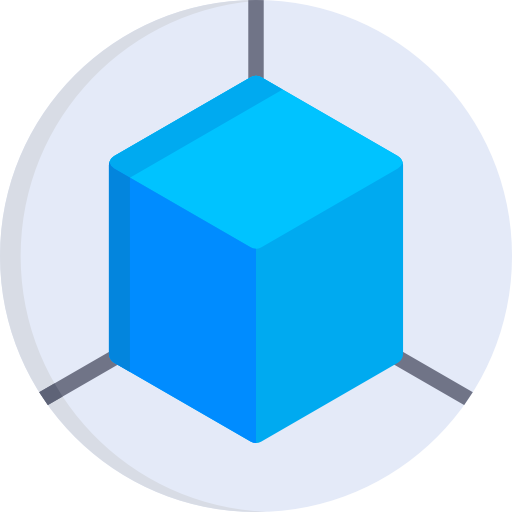 3d cube Special Flat icon