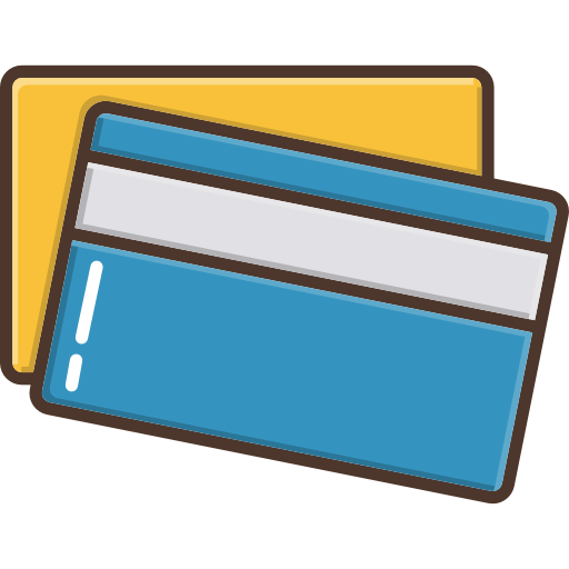 tarjeta de crédito Cubydesign Lineal Color  icono