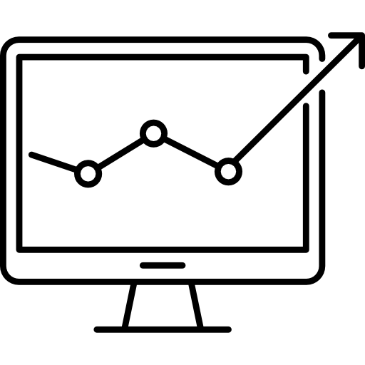 gráfico de linea Cubydesign Lineal icono