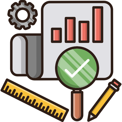 Analytics Cubydesign Lineal Color  icon