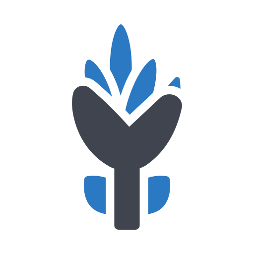 bloemknop Generic Blue icoon