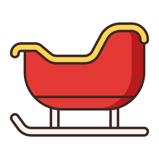 산타 클로스 썰매 Generic Outline Color icon