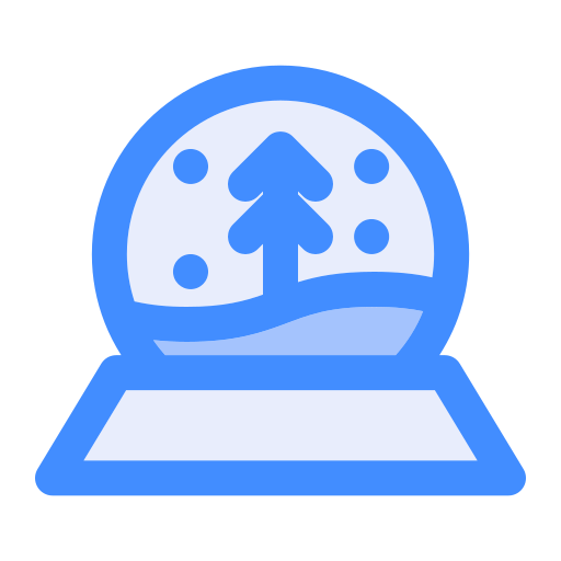 globo de nieve Generic Blue icono