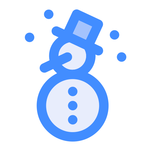 bonhomme de neige Generic Blue Icône