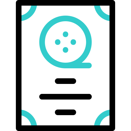 plakat filmowy Basic Accent Outline ikona