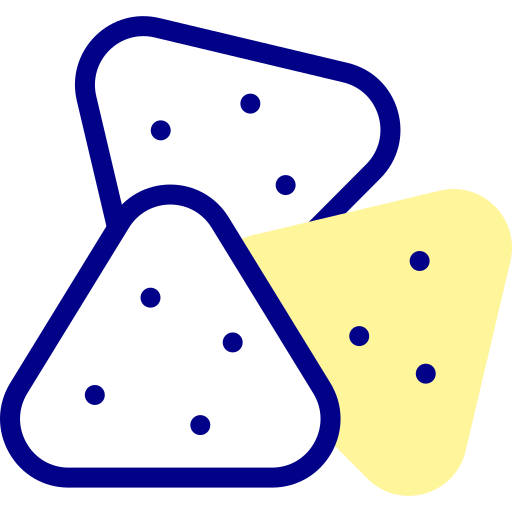nachos Detailed Mixed Lineal color icon