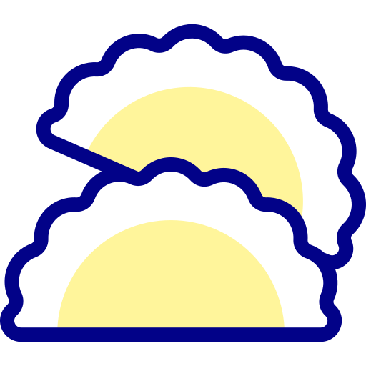 Empanada Detailed Mixed Lineal color icon