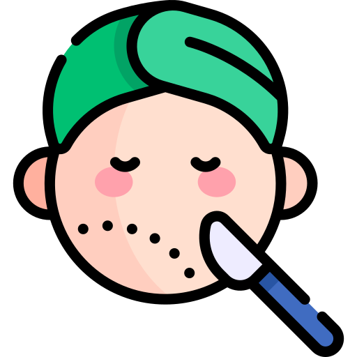 Cosmetic surgery Kawaii Lineal color icon