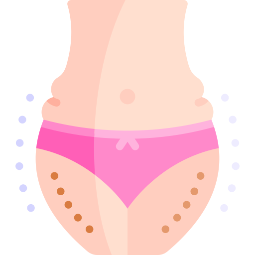 liposuccion Kawaii Flat icono