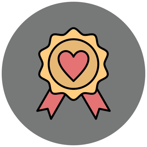 Ribbon Badge Generic Outline Color icon