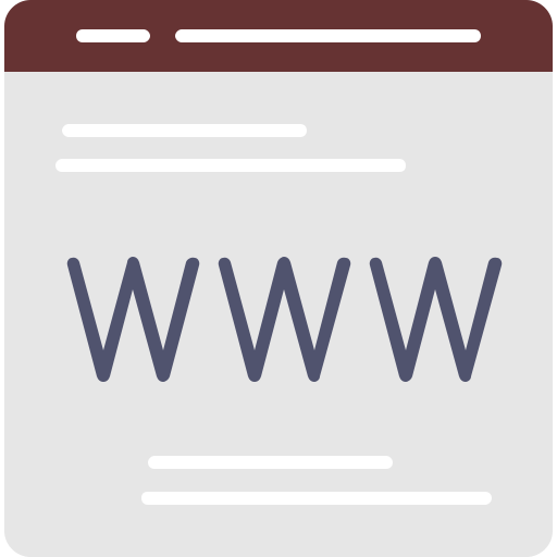 webpagina Generic Flat icoon