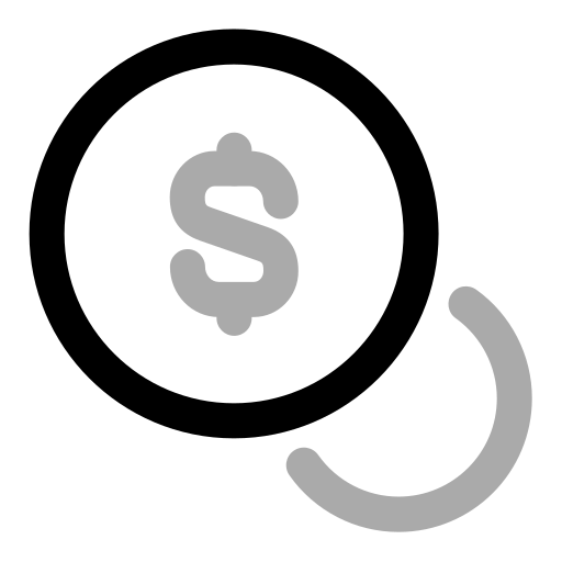 コイン Generic Grey icon