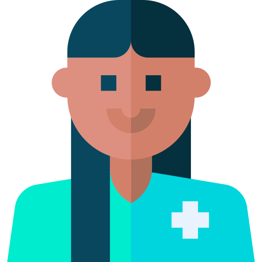 enfermera Basic Straight Flat icono
