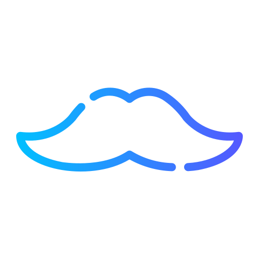 Moustache Generic Gradient icon