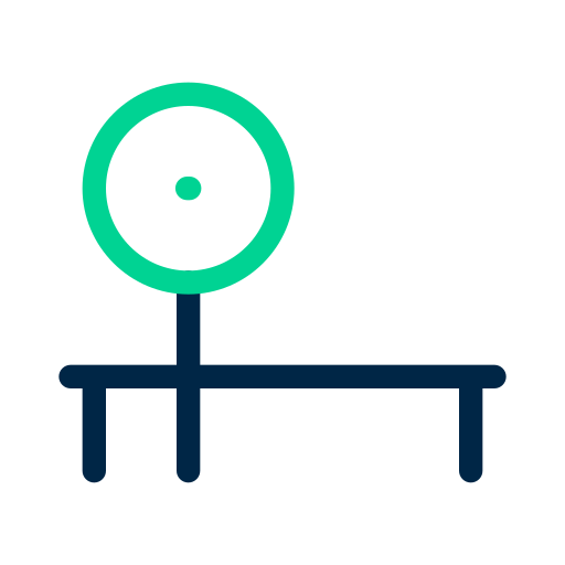 Bench Press Generic Outline Color icon