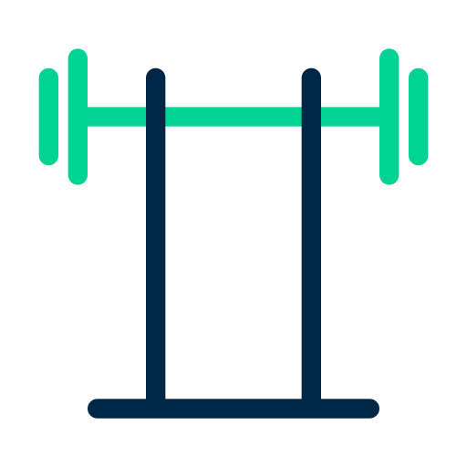 Bench Press Generic Outline Color icon