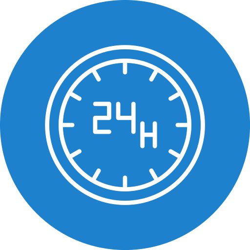24 hours Generic Flat icon
