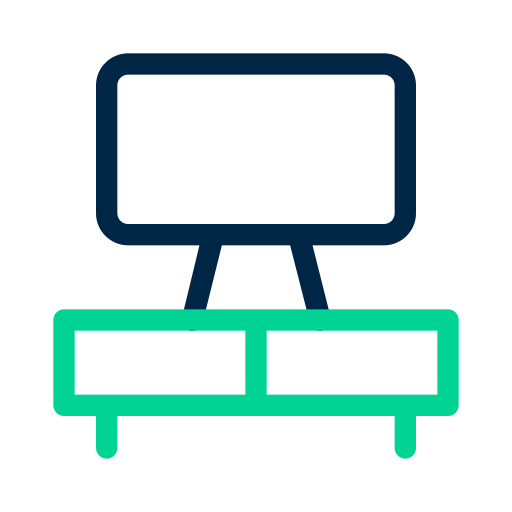 TV stand Generic Outline Color icon