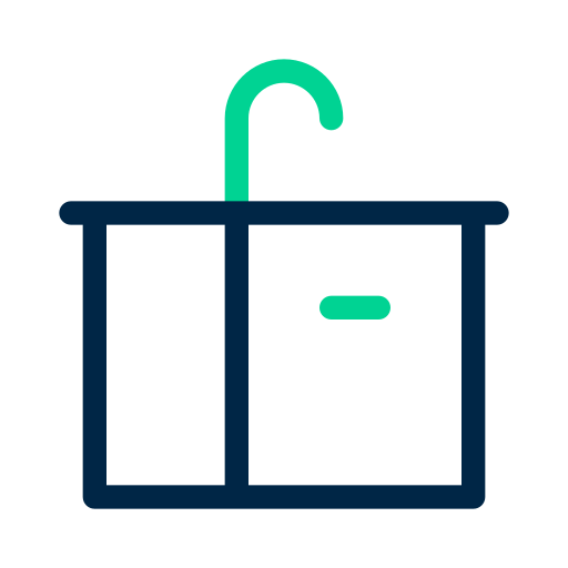 Wash Basin Generic Outline Color icon
