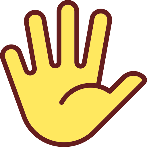 Palm of hand Generic Outline Color icon